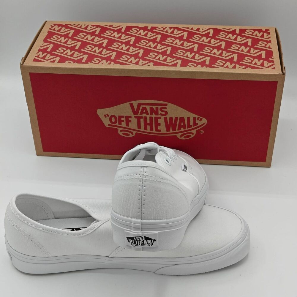 Vans Authentic True White Canvas Skate Shoes VN000EE3W001 Men’s 6 Women’s 7.5 - Picture 8 of 11